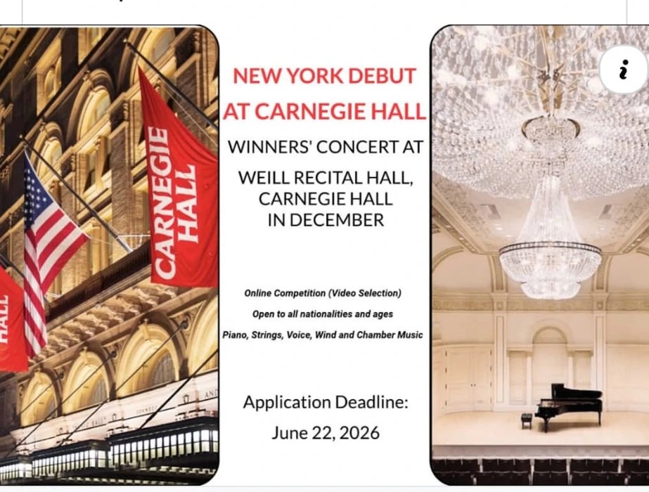 Debutto alla Carnegie Hall — Golden Classical Music Awards, New York